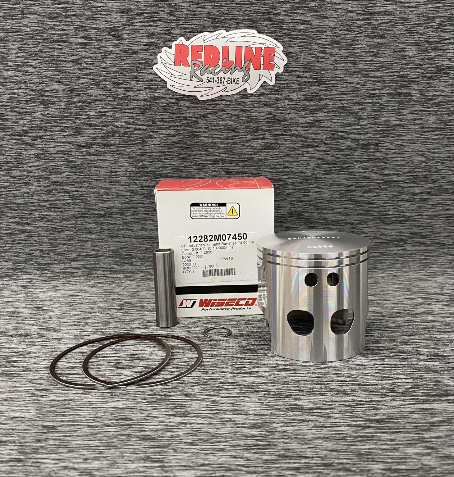 Wiseco 74.50mm Piston for Yamaha Banshee Redline Racing