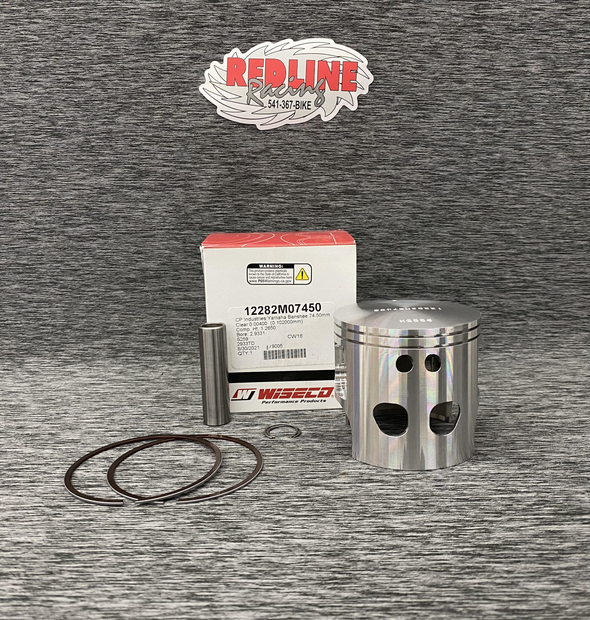 Wiseco 74.50mm Piston for Yamaha Banshee Redline Racing