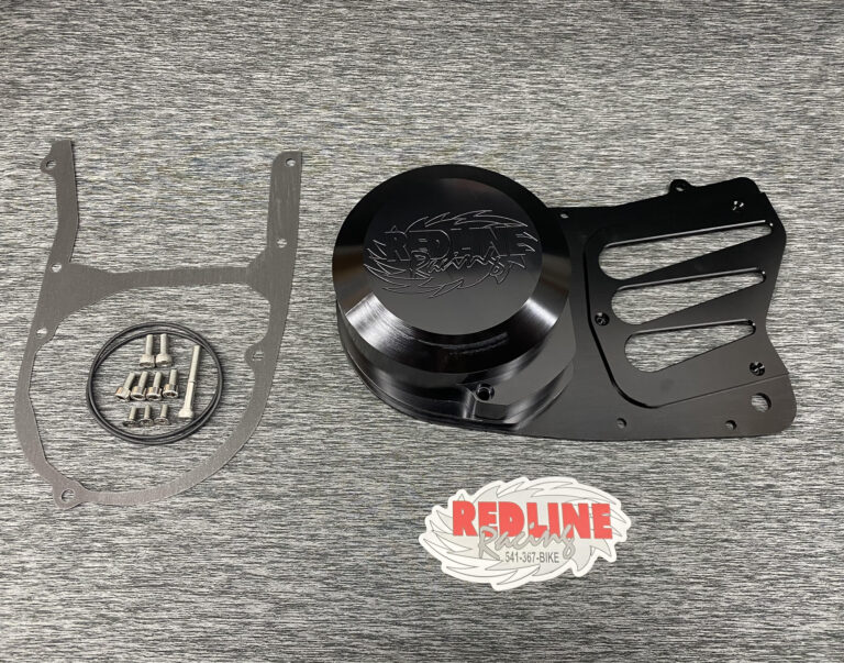 Mattoon Stator Cover Anodized Black Redline Racing